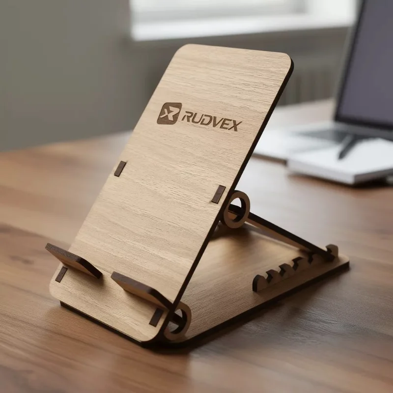 Adjustable Wooden Mobile Phone Stand