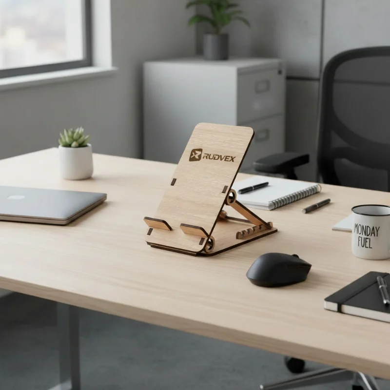 Adjustable Wooden Mobile Phone Stand