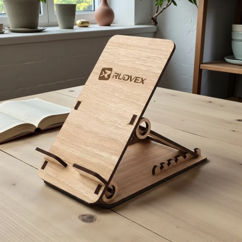 Adjustable Wooden Mobile Phone Stand